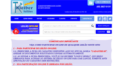Desktop Screenshot of kleiberleiloes.com.br